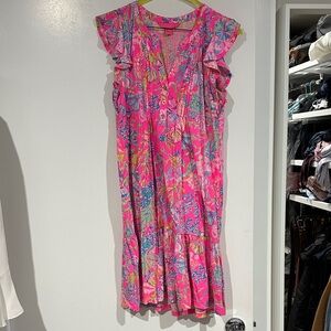 Lilly Pulitzer Pink and Purple Floral Top